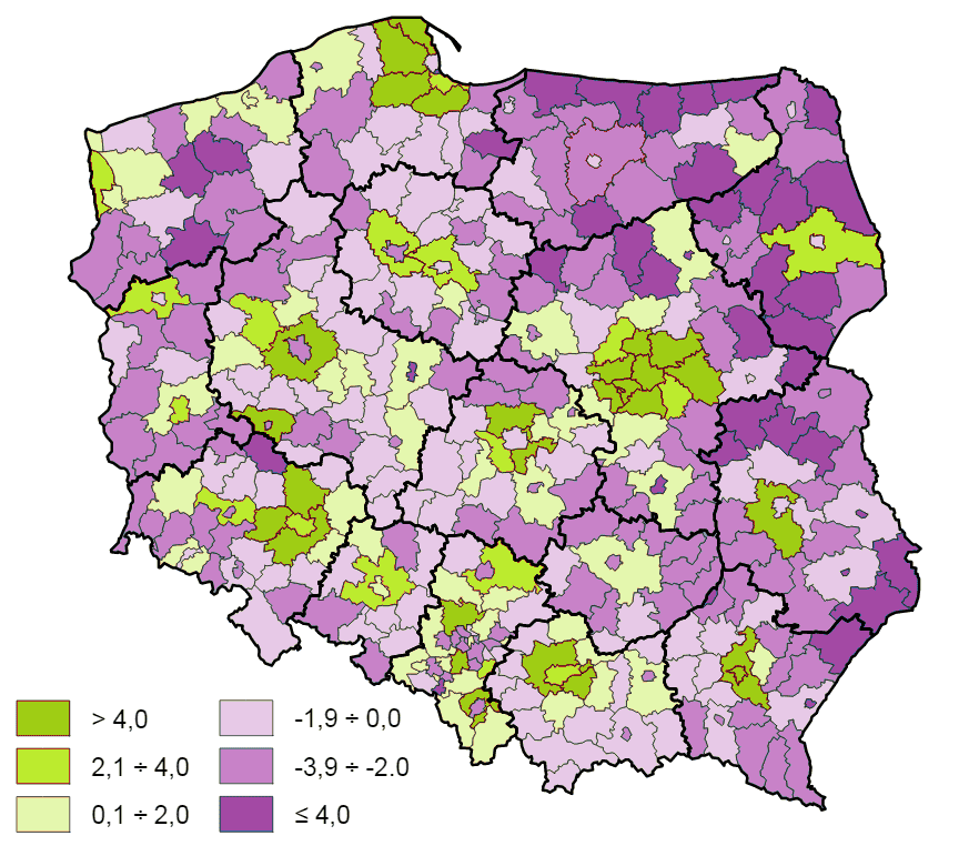 Poland Internal migration