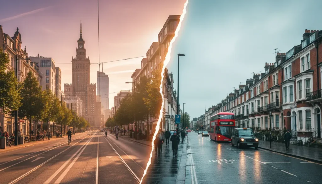 warsaw vs london